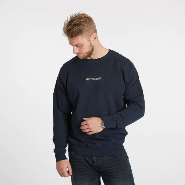 Bilde av North56Denim Blå bomulls genser