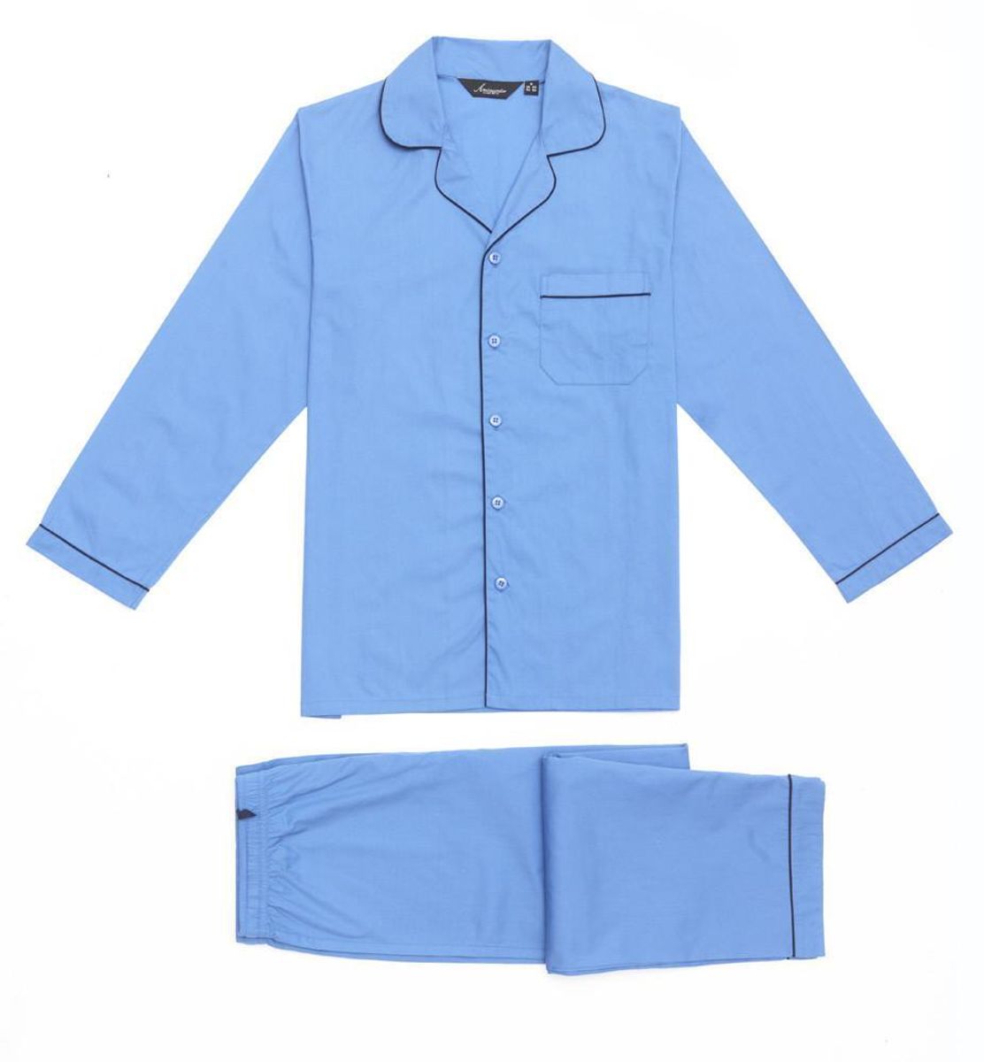 pysjamas poplin - Lyseblå
